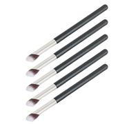 OSALADI 5Pcs Angled Flat Concealer Brushes Set - Liquid and Cream under Eye Contour Applicators with Travel-Friendly Finger-Shape Design for Precise Face Blending