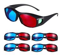 OSALADI 5Pcs Glasses for and Movies Lightweight Comfortable Viewing Glasses for Home Cinema Game and Theaters Enjoy Realistic Experience