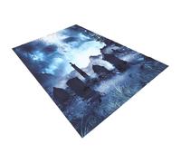 OSALADI 5pcs Halloween Backdrop for Party Decoration with High Resolution Digital Prints, Vinyl Material, Easy to Carry Scary Skull Design Photography Background for Private Photography