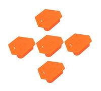 OSALADI 5pcs Magnetic Seam Guides for Sewing Machines Polygonal Hemmer Guide with Scale Sewing Accessories for Precise Edge Control and Versatile Quilting Orange