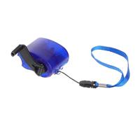 OSALADI 5pcs Mini Hand Dynamo USB Emergency Charger Hand Crank Portable Phone Charger with Connectors USB Cable Blue for Travel Lightweight and