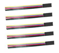 OSALADI 5pcs Multi Color Ribbon Bookmarks Artificial Leather Page Markers Decorative Ribbon Page Marker for Books Reading Study Notes Efficient Navigation