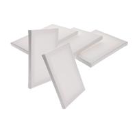 OSALADI 5pcs Pre-Stretched Cotton Linen Canvas Frames Variety Pack for Oil Acrylic Painting Triple Primed Stretched Canvas Boards with Smooth Texture for Artists and Beginners