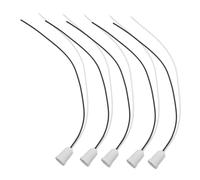OSALADI 5pcs Screw-in Lamp Socket with Cord White Bulb Holder Base for Indoor Outdoor Pendant Lights Office Party Lighting Fixture
