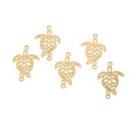 OSALADI 5pcs Stainless Steel Turtle Pendant Charms for DIY Necklace Bracelet Making Lightweight Animal Jewelry Accessories for Crafting and Gifting