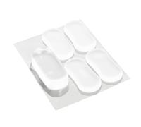 OSALADI 5pcs Transparent Silicone Toilet Lid Cushioning Pads Soft Buffer Bumpers with Slip Design for Toilet Seats Cabinets and Doors Easy Installation Quiet Protection