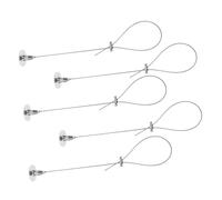 OSALADI 5pcs Zinc Alloy Picture Fixing Hanger Wire Rope System Rust-Resistant Safety Rope for Ceiling Sign Hanging and Art Display in Galleries Exhibitions Home Decor