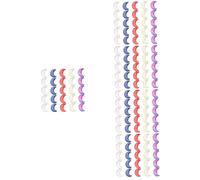 OSALADI 5sets Artificial Moon Pendants Premium Glass DIY Jewelry Accessories for Keychains Necklaces and Bag Embellishments Delicate Moon Shaped Charms for Crafting 50pcs*5