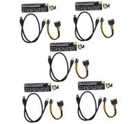 OSALADI 5sets Pcie Mining Graphic Pcie Card Gpu Computer Accessory External Graphics Card for Laptop Extension Pcie Riser for Mining Use at Home