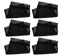 OSALADI 6 Pcs Black Mesh Laundry Bags with Zipper, Fine Polyester Mesh Wash Bags for Delicates, Underwear, Stockings, and Clothes, Protective Washing Pouches Suitable for Washing Machines