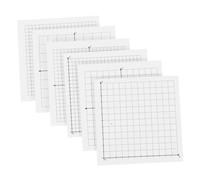 OSALADI 6 Pcs Mini Grid Paper Memo Pads with Strong Adhesive Self-stick Reminder Notes for Office and School White Quadrant Graph Design for Neat Writing and Math Calculations