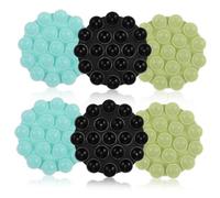 OSALADI 6 Pcs Silicone Suction Cup Phone Holders Mounts for Mobile Phones Hands-Free Suction Cups Set Black Blue and Green Suitable for Car and Plane Use