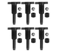 OSALADI 6 Sets Hydraulic Jack Accessories Vertical Jack Pump Plug with Return Valve Seal for Industrial and Vehicle Repair Leak Prevention Precision Engineering Durable Steel Ball
