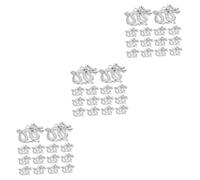 OSALADI 60pcs Charming Silver Dragon Charm Dragon Pendant Necklace Multi Pack for Diy Jewelry