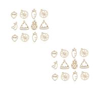 OSALADI 60pcs Elegant Alloy Earrings Diy Pendant Hollow Drop Earring Accessories for Women Jewelry Making Tool