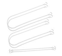 OSALADI 6pcs Adjustable Flower Pot Hanging Chains with Hooks Steel Plant Hangers for Garden Patio Office and Retail Displays Multipurpose Chains for Lanterns Wind Chimes and Planters