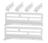 OSALADI 6pcs Adjustable Refrigerator Divider Plates Sturdy Detachable Plastic Partitions for Fridge Organization Space Optimization and Secure Food Separation