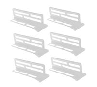 OSALADI 6pcs Adjustable Refrigerator Dividers with Slip Clips Shelf Partition Plates for Secure Food and Beverage Organization Tidy Fridge Storage Separators for Home Kitchen