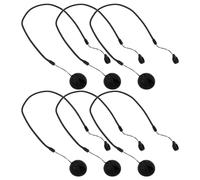 OSALADI 6pcs Anti-loss Elastic Rope Lanyards Leash Pen Holder Attachment Stylus Tether Pen Tether for Clipboard Elastic Strap Touch Lanyard for Tablet Black