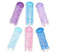 OSALADI 6pcs Jellyfish Paper Lanterns Ocean Theme Hanging Decorations for Mermaid Birthday Graduation Under the Sea Parties Easy to Install Durable Ceiling Decor