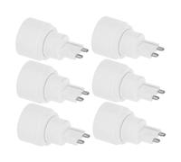 OSALADI 6pcs Light Socket Converter Bulb Holder Adapter Flame Retardant Heat Resistant Lamp Base Extension for Safe Installation and Use