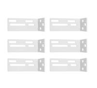 OSALADI 6Pcs Metal Curtain Track Mount Bracket Installation Code for Electric and Manual Curtains Side Mount Window Dressing Hardware for Home and Office