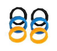 OSALADI 6Pcs Microphone Rings Non Slip Silicone Skidproof Circles for Wireless Mic Protection Compatible with Standard Microphones Prevent Rolling and Slipping