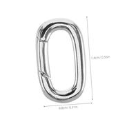 OSALADI 6pcs Oval Bracelet Clasps with Quick Release Carabiner Connector for Necklace Enhancer Ring Jewelry Closures with Gold Finish for DIY Pendant and Bracelet Making