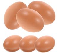 OSALADI 6pcs Simulated Egg Molds Decorative Fake Eggs for Party Craft Mold Giant Plastic for Easter Display