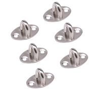 OSALADI 6pcs Small Stainless Steel Thickened Load-Bearing U-Shaped Fixed Pull Ring Hooks Multifunctional Storage Ceiling Hooks for Home Organization