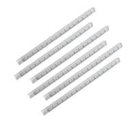 OSALADI 6Pcs Transparent Plastic Triangle Ruler for Students Accurate Measuring Rulers for School Office Supplies for Geometry and Drawing