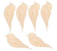 OSALADI 6Pcs Unfinished Bamboo Bookmarks DIY Blank Book Page Markers for Students Lightweight and for Crafting and Personalization