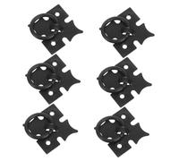 OSALADI 6Pcs Vintage Black Iron Drawer Pulls Single Ring Handles for Dressers Cabinets Cupboards Chinese Inspired Antique Furniture Hardware Accessories