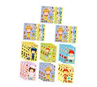 OSALADI 6sets Career Dress Up Puzzle Stickers Interactive DIY Costume Labels for Engaging Educational Activity for Parties School Events Promotes Imaginative Play and Family Bonding