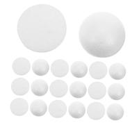 OSALADI 70pcs White Polystyrene Half Foam Balls Hemispherical Spheres for DIY Craft Painting Versatile Foam Christmas Decorations Party Supplies for Family Holiday Projects