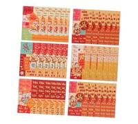 OSALADI 72pcs Vietnamese Red Envelopes for Lunar Year Year Horse Sturdy God of Wealth Design Lucky Money Packets Reusable Prosperity Hongbao for Vietnam Spring Festival Gifts