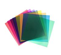 OSALADI 8pcs 30CM Gel Light Filters for Camera Flash Colour Correction Sheets for LED Fill Light Film Video Photo Party and DJ Lighting