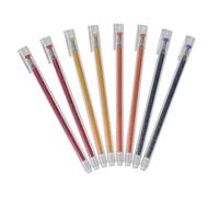 OSALADI 8Pcs Colorful Pens Smooth Writing Note Marker Pens for Students Office School Strong Ink Coverage with Vibrant Colors Including Powder Gold Blue