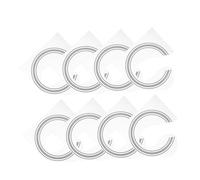 OSALADI 8pcs Guitar Sound Hole Ring Stickers Self-adhesive Rosette Inlay Decals for Acoustic Classical Guitars Easy Installation Beautiful Design for Music Lovers