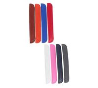 OSALADI 8pcs Hand-Sewn Pu Leather Pencil Case Protective Cover Portable Pen Pouch for Notebook Business Stationery Organizer
