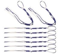 OSALADI 8pcs Pre-Tied Tzitzit Tassels Blue White Prayer Shawl Fringes Jewish Tallit Strings Bundle for Religious Ceremonies and Tallit Repair Kit