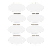 OSALADI 8pcs Round Plastic Ceiling Light Cover Plate for Home and Office Use, Versatile Wire Organizer with Easy Installation, Sleek Modern Design in White for Enhanced Aesthetics