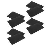 OSALADI 8pcs Self-Adhesive Non Slip Rubber Shoe Pads for High Heels and Shoes Cuttable with Shock Absorption for Daily Activities and Work Black