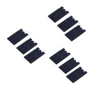 OSALADI 9pcs Silicone Phone Credit Holder with Kickstand Cell Phone Wallet for Id Cash Cards Soft-Touch Non- Grip Compatible with Smartphones Black