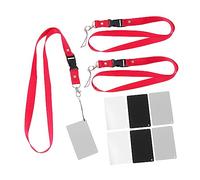 OSALADI 9pieces Portable Grey and Black Balance Card Lanyard for Dslr Camera Film Video Calibration