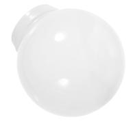 OSALADI Acrylic Globe Lamp Shade Replacement, Outdoor Round Globe Light Cover for Wall Lamp Post Fixture, 5. 9 Inch White