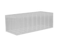 OSALADI Acrylic Lipstick Holder with 24 Slots, Lipstick and Lip Gloss Organizer for Vanity or Bathroom Counter, Space-saving Makeup Storage Box for Cosmetics and Eyeliner, for Family