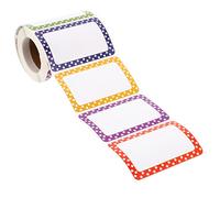 OSALADI Adhesive Name Tag Stickers Blank Self Adhesive Label Decals for School Office Gift Multi Purpose Use Thick Smooth Material Compatible with Various Pens