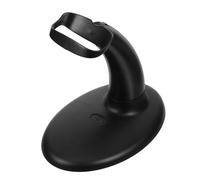 OSALADI Adjustable Angle Black Plastic Barcode Scanner Stand Holder with Stable Base Construction for Mobile Workstations and Retail Stores, Space Saving Design