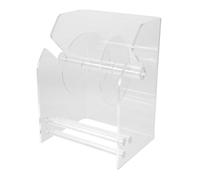 OSALADI Adjustable Label Roll Dispenser Holder Slot Office Desktop Organizer for Sticky Labels and Stickers Acrylic Tape Organizer for Home and Office Use Space Saving Design